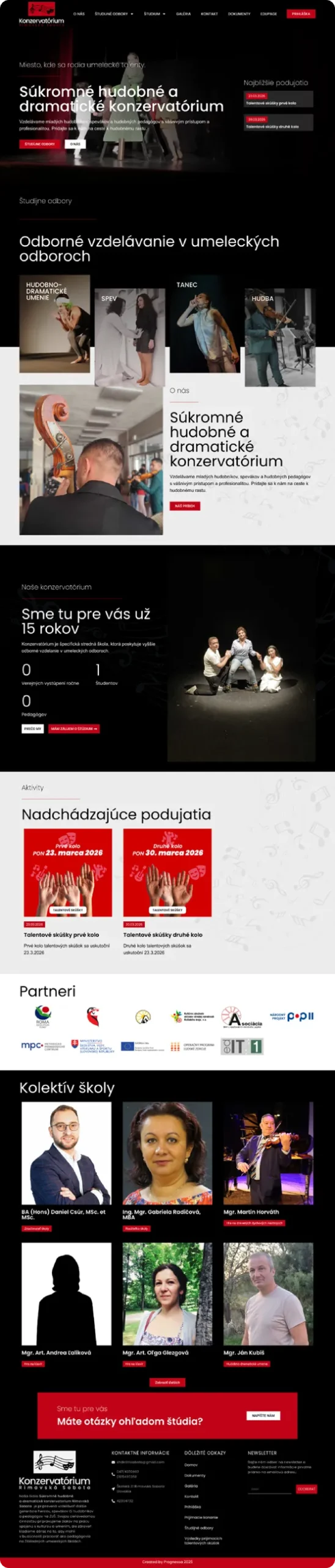 Konzervatórium RS web